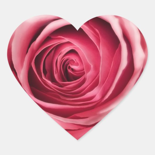 Stickers en forme de coeur rose (Devant)