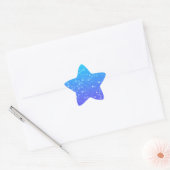 Stickers En Forme D'Étoile Violette Et Bleue (Enveloppe)