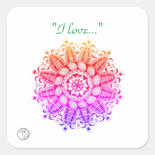 Stickers en labels met Chakra-energie (Voorkant)