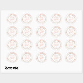 Stickers en marbre rose et or (Feuille)