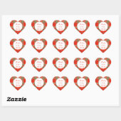 Stickers en Matte cardiaque RED SCOTT TARTAN (Feuille)