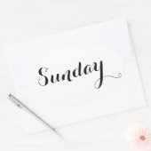 Stickers en semaine : dimanche (Enveloppe)