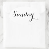 Stickers en semaine : dimanche (Sac)