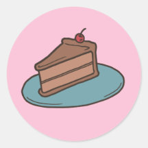 Stickers en tranches de gâteau