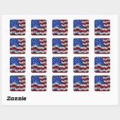Stickers en verre à drapeau américain (Feuille)
