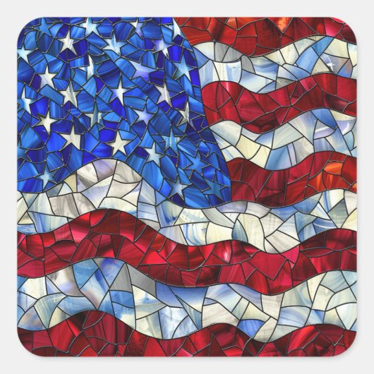 Stickers en verre à drapeau américain (Devant)
