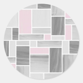 Stickers en verre gris et rose