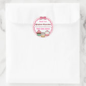 Stickers En vichy Cupcakes (Sac)