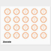 Stickers En vichy Merci (Feuille)