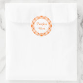 Stickers En vichy orange vif (Sac)