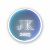 Stickers en vinyle clair logo JK 2023 (Recto)