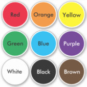 Stickers en vinyle couleur (Devant)