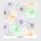 Stickers en vinyle coupé sur le Web de l'Araignée  (Feuille)