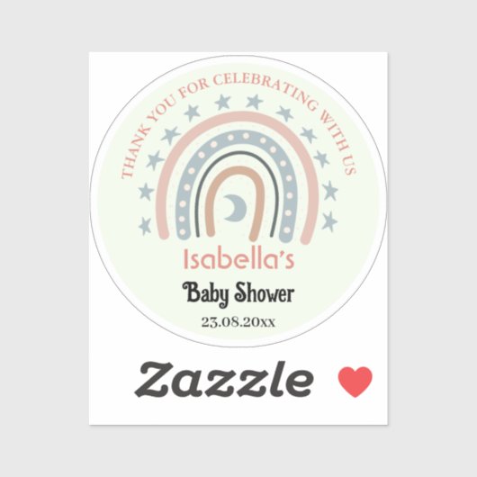 Stickers en vinyle coupé sur mesure pour Baby show (Feuille)