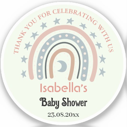 Stickers en vinyle coupé sur mesure pour Baby show (Recto)