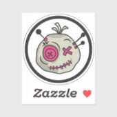 Stickers en vinyle de 2 po x 2 po (Feuille)