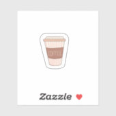 Stickers en vinyle de café du planificateur (Feuille)