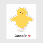 Stickers en vinyle de couleur jaune (Feuille)