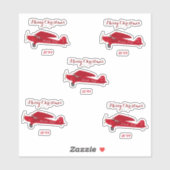 Stickers en vinyle de l'avion Contour (Feuille)