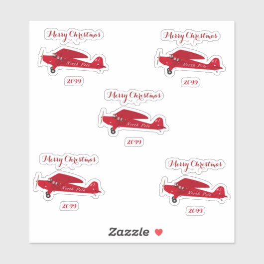 Stickers en vinyle de l'avion Contour (Feuille)