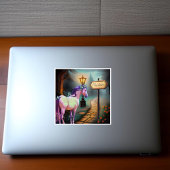 Stickers en vinyle Magique bleu et violet