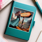 Stickers en vinyle Magique bleu et violet