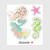 Stickers en vinyle Mermaid Life (Feuille)