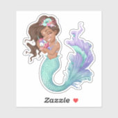 Stickers en vinyle Mermaid Life (Feuille)
