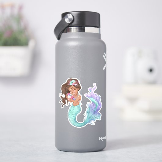 Stickers en vinyle Mermaid Life (HydroFlask)