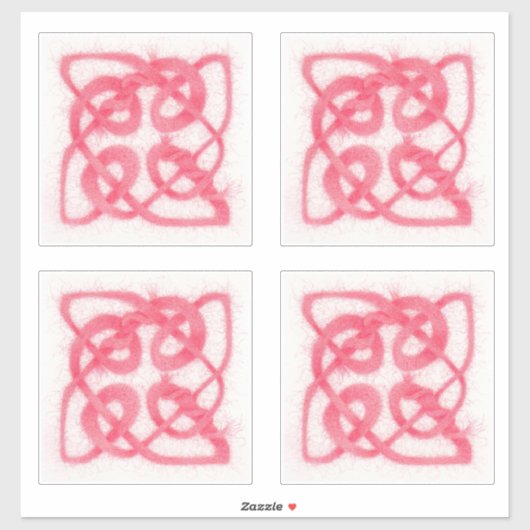 Stickers en vinyle rose CELTIC KNOT (Feuille)