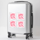 Stickers en vinyle rose CELTIC KNOT (Sur valise)