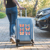 Stickers en vinyle sur mesure pour papillon Retro  (Valise Insitu)