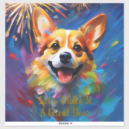 Stickers en vinyle taillé sur mesure avec Joyeux e (Feuille)