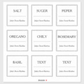 Stickers en vinyle taillé sur mesure Étiquette de (Feuille)