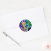 Stickers en zegels in Abstract Flowers Design (Envelop)