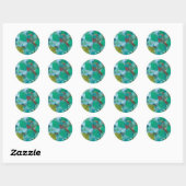 Stickers en zegels in marmerontwerp (Vel)
