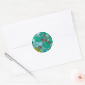 Stickers en zegels in marmerontwerp (Envelop)