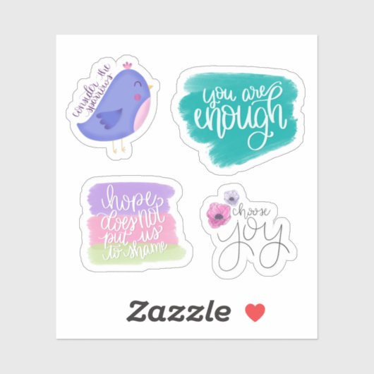 Stickers Encouragement joyeux (Feuille)