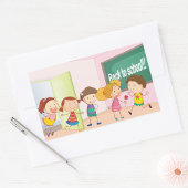 Stickers Enfants À L'École