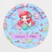 Stickers Enfants / Étiquettes - Mermaid et Unicorn (Design 1)