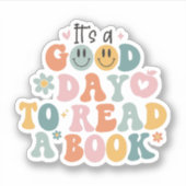 Stickers enseignant, C'est un bon jour pour lire u (Devant)