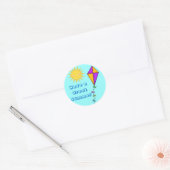 Stickers enseignant/maman Été Soleil et cerf-volan (Enveloppe)