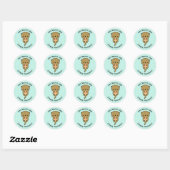 Stickers Enseignant Personnalisé Funny Otter Récom (Feuille)