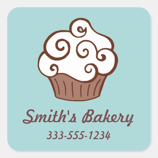 Stickers Entreprise Cupcake personnalisés (Devant)