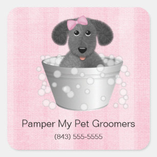 Stickers Entreprise Groomer Chien