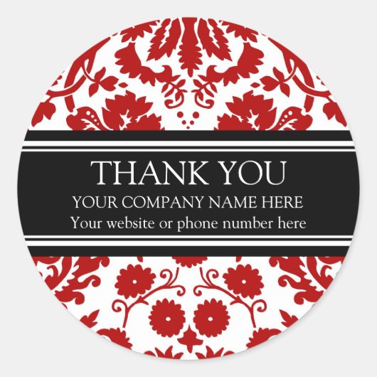 Stickers Entreprise Merci personnalisé (Devant)