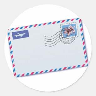 Stickers Enveloppe Airmail