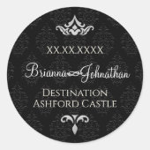 Stickers Enveloppe Cravate noire (Devant)