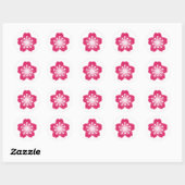 Stickers Enveloppe de fleurs de cerisier rose (Feuille)