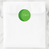 Stickers Enveloppe de grains de bois vert/vert (Sac)